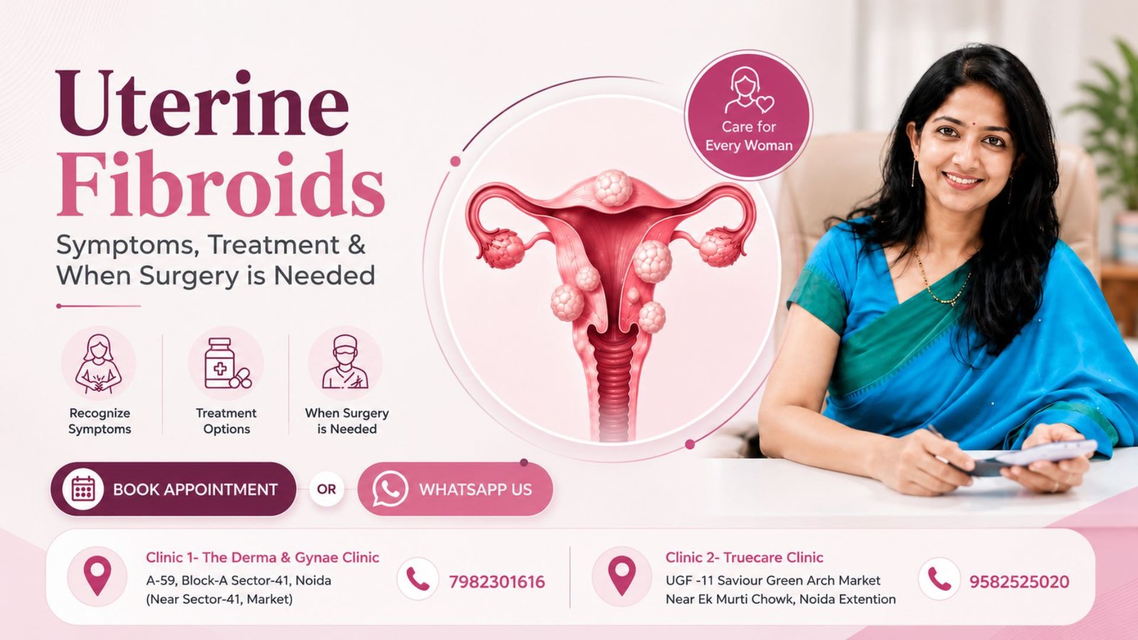 uterine-fibroids-treatment-Noida-symptoms-causes-laparoscopic-myomectomy-gynaecologist-Sector-41-Ek-Murti-Chowk-Dr-Pavana